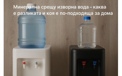Минерална срещу изворна вода – каква е разликата и коя е по-подходяща за дома