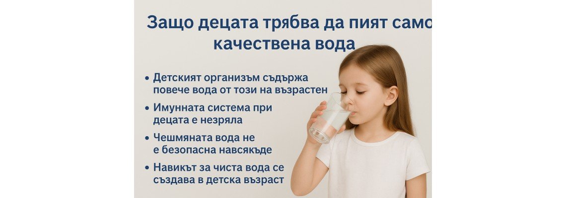 Защо децата трябва да пият само качествена вода?