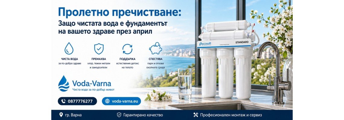 Пролетно пречистване: Защо чистата вода е ключът към вашия детокс през април