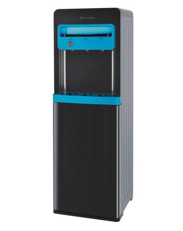Диспенсър за вода W-42 електронно охлаждане Черно и Синьо Долно зареждане