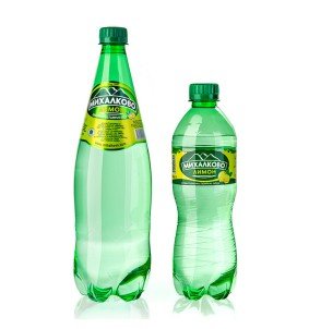 Минерална вода Михалково 1л Газирана с лимон